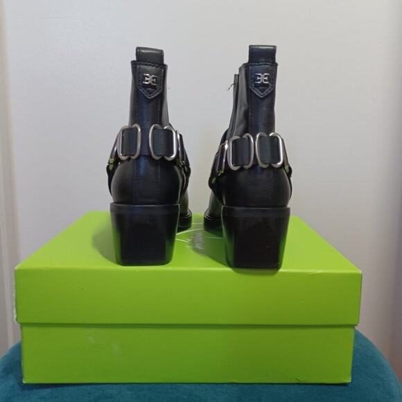 Sam Edelman Bellamie Leather Moto Boots Black Size 7 NIB - Picture 14 of 16